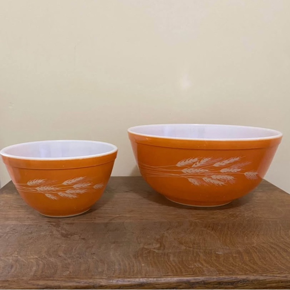 Vintage Pyrex Harvest Mixing Bowls